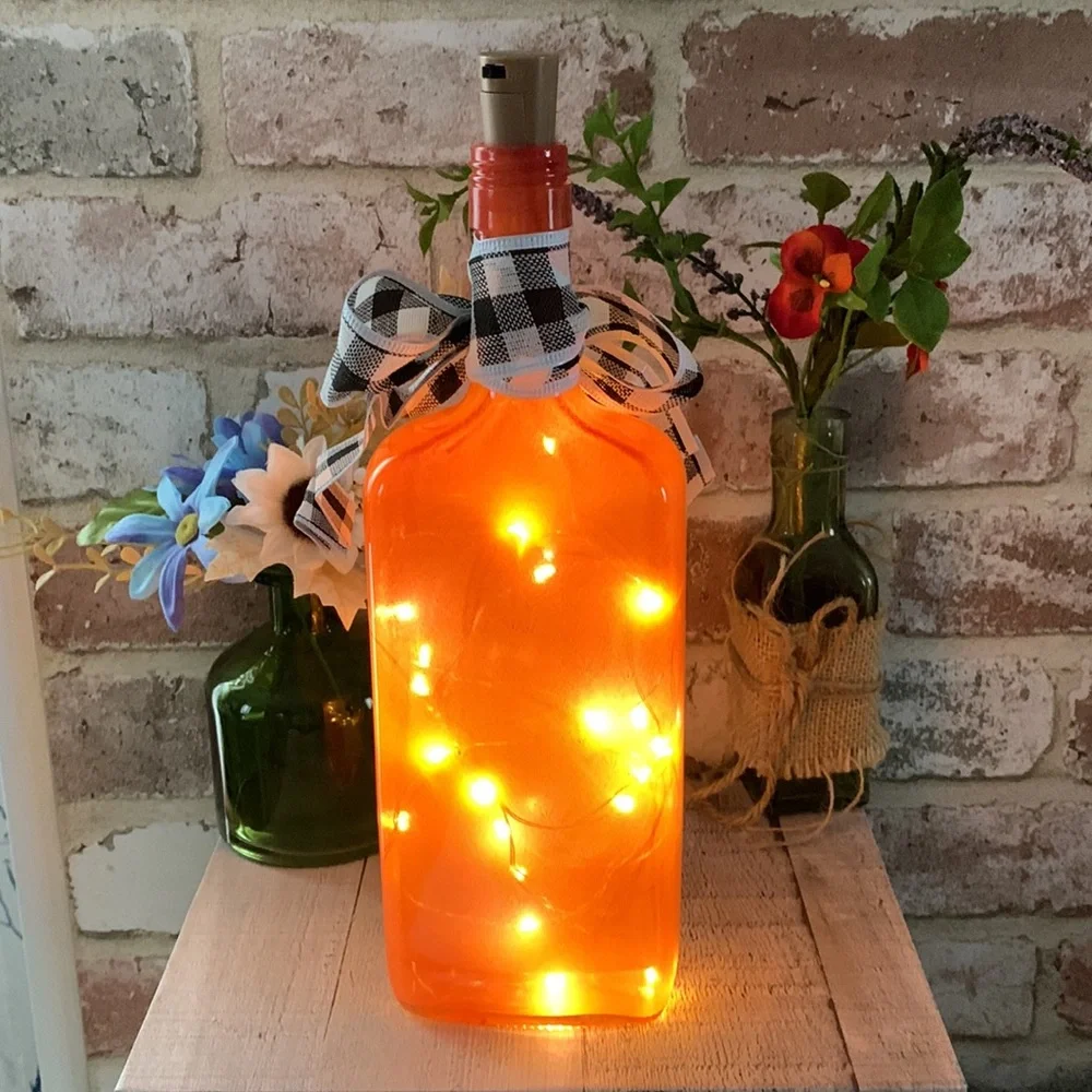 Hand Crafted BBQ Themed ‘I’d Smoke That’ Spirit Bottle Lantern